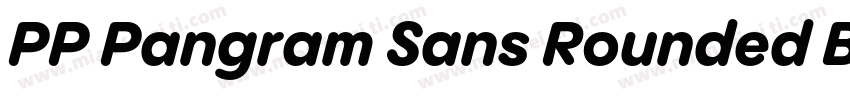 PP Pangram Sans Rounded Bold字体转换